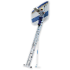 Seilzugleiter mit nivello-Traverse 2x16 Sprossen