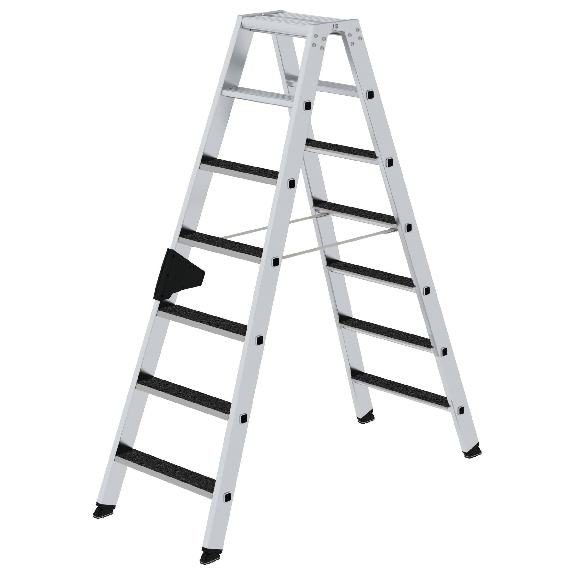 Stehleiter beidseitig begehbar mit clip-step R13 2x7 Stufen Stehleiter beidseitig begehbar mit clip-step R13 2x7 Stufen-Beschreibung lesen