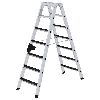Stehleiter beidseitig begehbar mit clip-step R13 2x7 Stufen