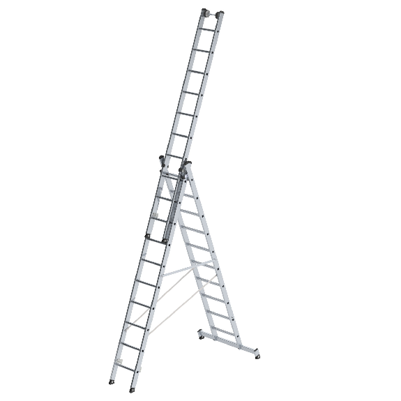 Mehrzweckleiter mit Nivello Traverse 3x10 Sprossen Mehrzweckleiter mit Nivello Traverse 3x10 Sprossen-Beschreibung lesen