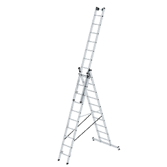 Mehrzweckleiter mit Nivello Traverse 3x10 Sprossen-Beschreibung lesen