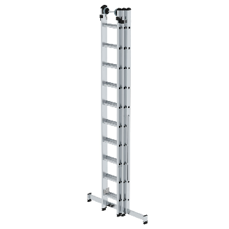 Mehrzweckleiter mit Nivello Traverse 3x10 Sprossen-Beschreibung lesen
