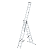 Mehrzweckleiter mit Nivello Traverse 3x10 Sprossen Mehrzweckleiter mit Nivello Traverse 3x10 Sprossen