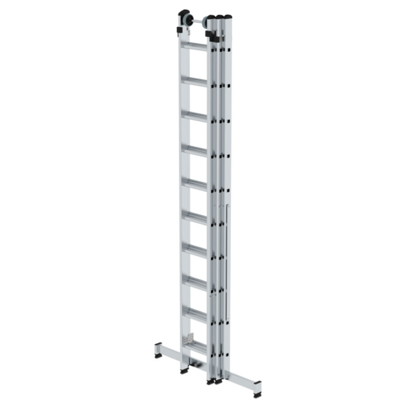 Mehrzweckleiter mit Nivello Traverse 3x10 Sprossen Mehrzweckleiter mit Nivello Traverse 3x10 Sprossen-Beschreibung lesen