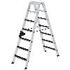 Stehleiter beidseitig begehbar mit clip-step 2x7 Stufen Stehleiter beidseitig begehbar mit clip-step 2x7 Stufen