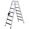 Stehleiter beidseitig begehbar mit clip-step 2x7 Stufen