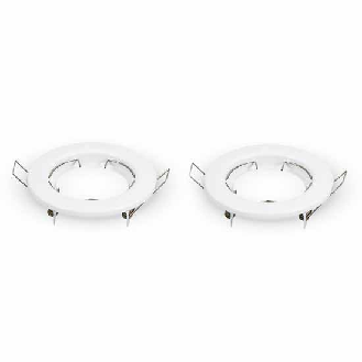 Portafaretti incasso fisso GU10  - Box 2PZ MOD. VT-778 SKU 3584 - Bianco-Leggi tutto