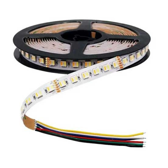 VT-5050 Striscia LED 24V SMD5050 5M 24W/M 60LED/M 70LM/W color change 3IN1+RGB IP20 - SKU 2895-Leggi tutto