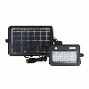 VT-788-10 Faro led 10W autoalimentato nero con pannello solare e sensore di movimento 4000K IP65  sku 8674