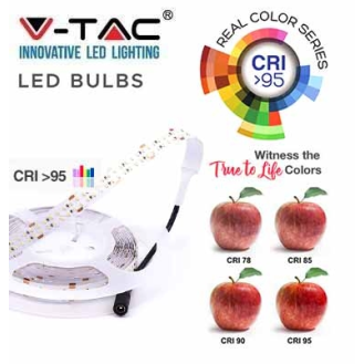 VT-2216 striscia led SMD2216 24V 5m CRI >95 bianco freddo 6400K IP20 no wp - SKU 2582-Leggi tutto