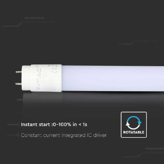 Tubo LED 14W T8 G13 160° 90CM - Mod VT-9077 - SKU 216272 - Bianco naturale 4000K nanoplastica-Leggi tutto
