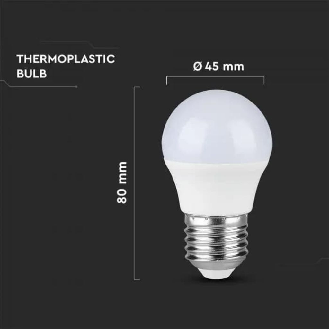 VT-1830 Lampadina a LED E27 G45 3.7W 320LM luce bianco naturale 4000K - 214162-Leggi tutto