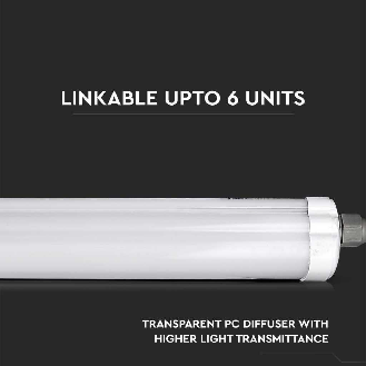 VT-1574 Tubo LED Plafoniera 48W waterproof IP65 150CM bianco naturale 4000K - SKU 216287-Lire la description