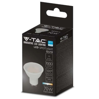 PRO VT-271 Lampadina spot led chip samsung SMD 10W GU10 bianco naturale 4000K - SKU 21879-Leggi tutto