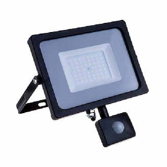 PRO VT-20-S faro led 20W ultra slim nero con sensore PIR bianco caldo 3000K IP65 - SKU 451-Lire la description
