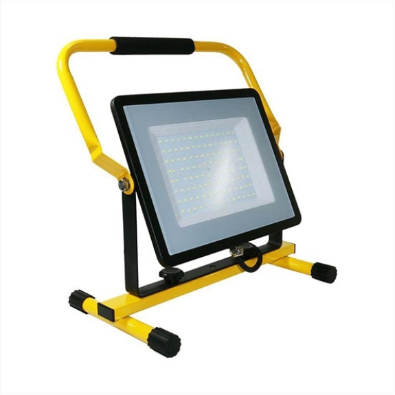 VT-109-N FARO LED SLIM 100W CHIP SAMSUNG PORTABLE SMD avec support et câble d'alimentation schuko blanc froid 6500K-SKU 2120125-Beschreibung lesen
