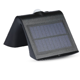 VT-767-2 lampada LED 1,5W pannello solare esterno IP65 + sensore PIR colore nero - SKU 8277-Leggi tutto