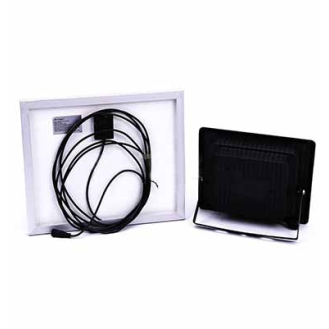 VT-40W Faro led 40W autoalimentato nero con pannello 16W solare e telecomando 6000K IP65  sku 94008-Beschreibung lesen