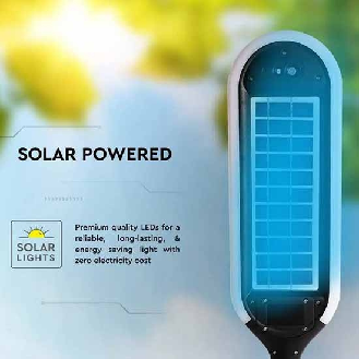 VT-945 Lampada LED da giardino 5W 4000K fissaggio a terra 2IN1 autoalimentato con pannello solare e sensore 70cm IP65 - sku 6665-Leggi tutto