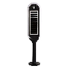 VT-945 Lampada LED da giardino 5W 4000K fissaggio a terra 2IN1 autoalimentato con pannello solare e sensore 70cm IP65 - sku 6665