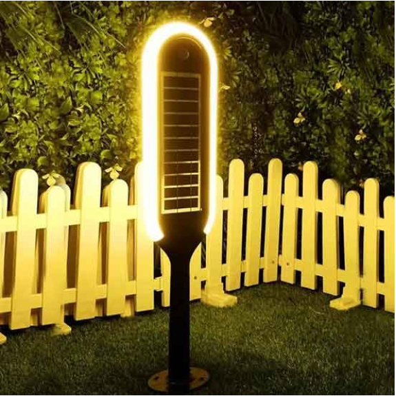 VT-945 Lampada LED da giardino 5W 4000K fissaggio a terra 2IN1 autoalimentato con pannello solare e sensore 70cm IP65 - sku 6665-Leggi tutto