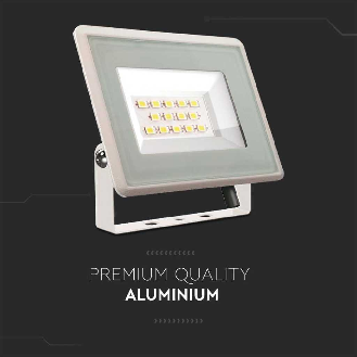 VT-4934-W Faro led floodlight 30W SMD 85LM/W 110° bianco freddo 6400K slim alluminio bianco IP65 - SKU 6748-Leggi tutto