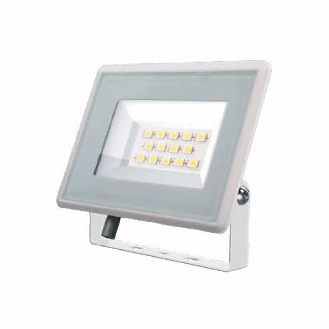 VT-4934-W Faro led floodlight 30W SMD 85LM/W 110° bianco freddo 6400K slim alluminio bianco IP65 - SKU 6748-Leggi tutto
