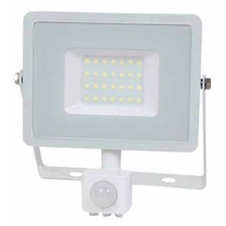 PRO VT-30-S faro led 30W ultra slim bianco con sensore PIR bianco naturale 4000K IP65 - SKU 458-Leggi tutto