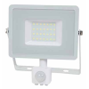 PRO VT-30-S faro led 30W ultra slim bianco con sensore PIR bianco naturale 4000K IP65 - SKU 458