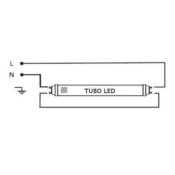 Plafoniera per 2 tubi a LED T8 G13 da 60CM uso interno Mod.VT-16011-Leggi tutto