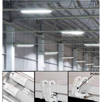 VT-12023 plafoniera tubi LED 2x18W bianco naturale 4000K tubi inclusi IP65 120CM - SKU 6387-Leggi tutto