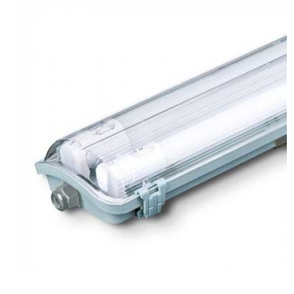 VT-12023 plafoniera tubi LED 2x18W bianco naturale 4000K tubi inclusi IP65 120CM - SKU 6387-Leggi tutto