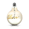 VT-2205 Lampadina led scritta Love 5W globo filamento E27 G125 vetro ambrato oscurato bianco caldo 2200K - SKU 2700