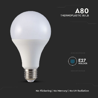 PRO VT-233 Lampadina led chip Samsung SMD 20W E27 200° A80 alta luminosità 122LM/W bianco naturale 4000K - SKU 21238-Leggi tutto