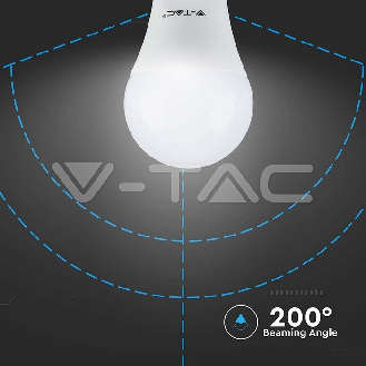 VT-2099 Lampadina LED 8.5W E27 Bulb A60 bianco caldo 3000K - SKU 217260-Leggi tutto