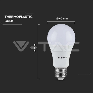 VT-2099 Lampadina LED 8.5W E27 Bulb A60 bianco caldo 3000K - SKU 217260-Leggi tutto