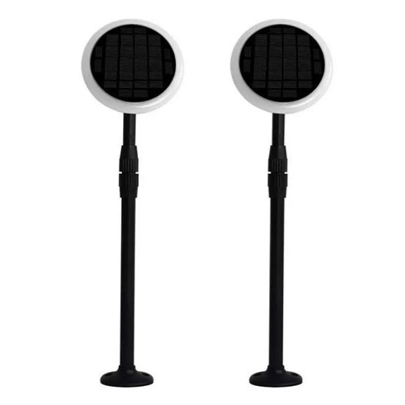 VT-943 Lampada LED da giardino 3W 3000K 360° orientabile fissaggio a terra 2IN1 autoalimentato con pannello solare 42~80cm regolabile IP65 box 2pcs/pack - sku 6668-Leggi tutto