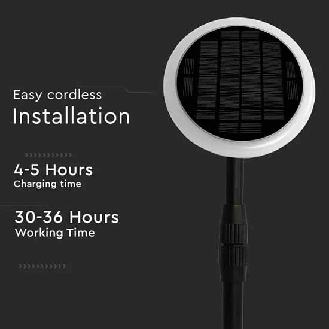 VT-943 Lampada LED da giardino 3W 3000K 360° orientabile fissaggio a terra 2IN1 autoalimentato con pannello solare 42~80cm regolabile IP65 box 2pcs/pack - sku 6668-Leggi tutto