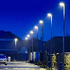 PRO VT-51ST Armatura lampada stradale led chip samsung SMD 50W 84LM/W bianco naturale 4000K slim alluminio grigio scuro IP65 - sku 21539