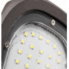 PRO VT-51ST Armatura lampada stradale led chip samsung SMD 50W 84LM/W bianco naturale 4000K slim alluminio grigio scuro IP65 - sku 21539