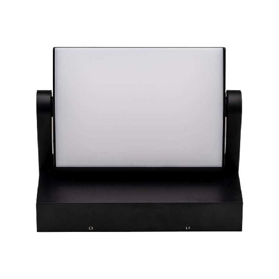 VT-11020 lampada led da parete rettangolare orientabile faro 17W 150lm/w colore nero 3000k design moderno IP65 sku 2936-Leggi tutto