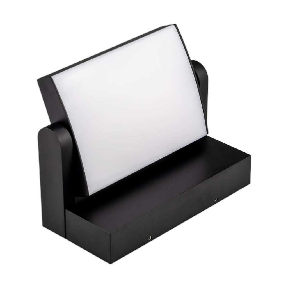 VT-11020 lampada led da parete rettangolare orientabile faro 17W 150lm/w colore nero 3000k design moderno IP65 sku 2936-Leggi tutto