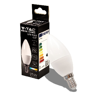 VT-1818 Lampadina LED candela SMD 3.7W E14 bianco naturale 4000K sku 214166-Leggi tutto