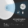PRO VT-13 Plafoniera led 12w chip samsung circolare con sensore di movimento IR + crepuscolare 4000K IP20 - SKU 21808