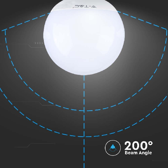 PRO VT-242 Lampadina led globo chip samsung SMD 22W E27 G120 bianco freddo 6400K - SKU 2120023-Leggi tutto