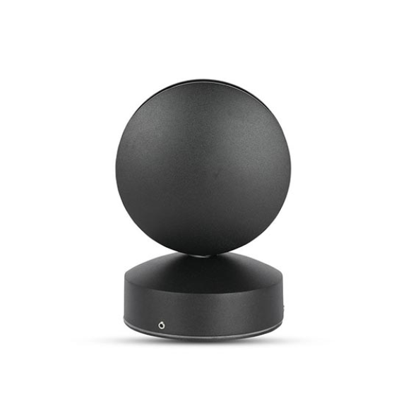 VT-707 Lampada LED 7W da parete nero wall light bianco naturale 4000K IP65 - SKU 8220-Leggi tutto