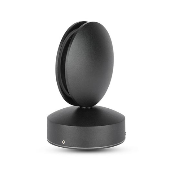 VT-707 Lampada LED 7W da parete nero wall light bianco naturale 4000K IP65 - SKU 8220-Leggi tutto