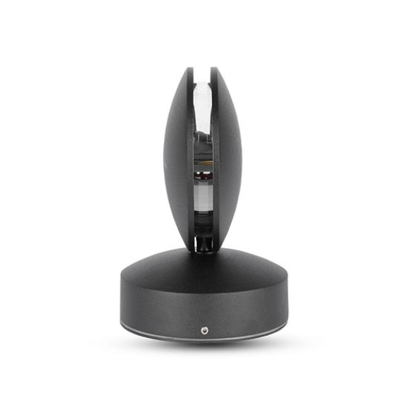 VT-707 Lampada LED 7W da parete nero wall light bianco naturale 4000K IP65 - SKU 8220-Leggi tutto
