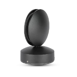 VT-707 Lampada LED 7W da parete nero wall light bianco naturale 4000K IP65 - SKU 8220-Leggi tutto