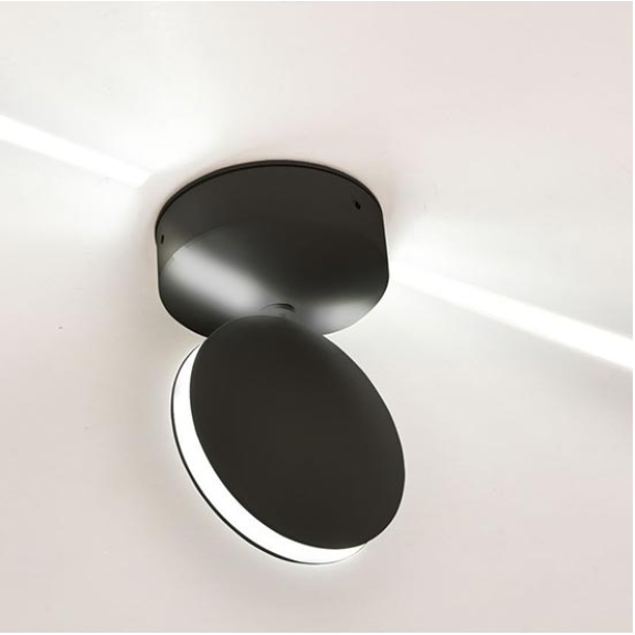 VT-707 Lampada LED 7W da parete nero wall light bianco naturale 4000K IP65 - SKU 8220-Leggi tutto